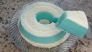Pudim azul geladinho pronto em minutos e com cor que encanta todo mundo